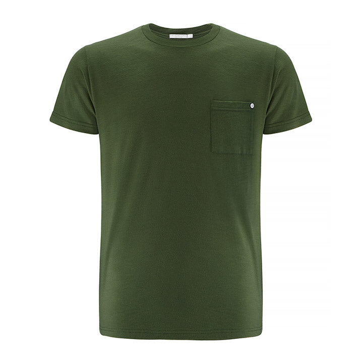 Merino Wool T-Shirt Men Green